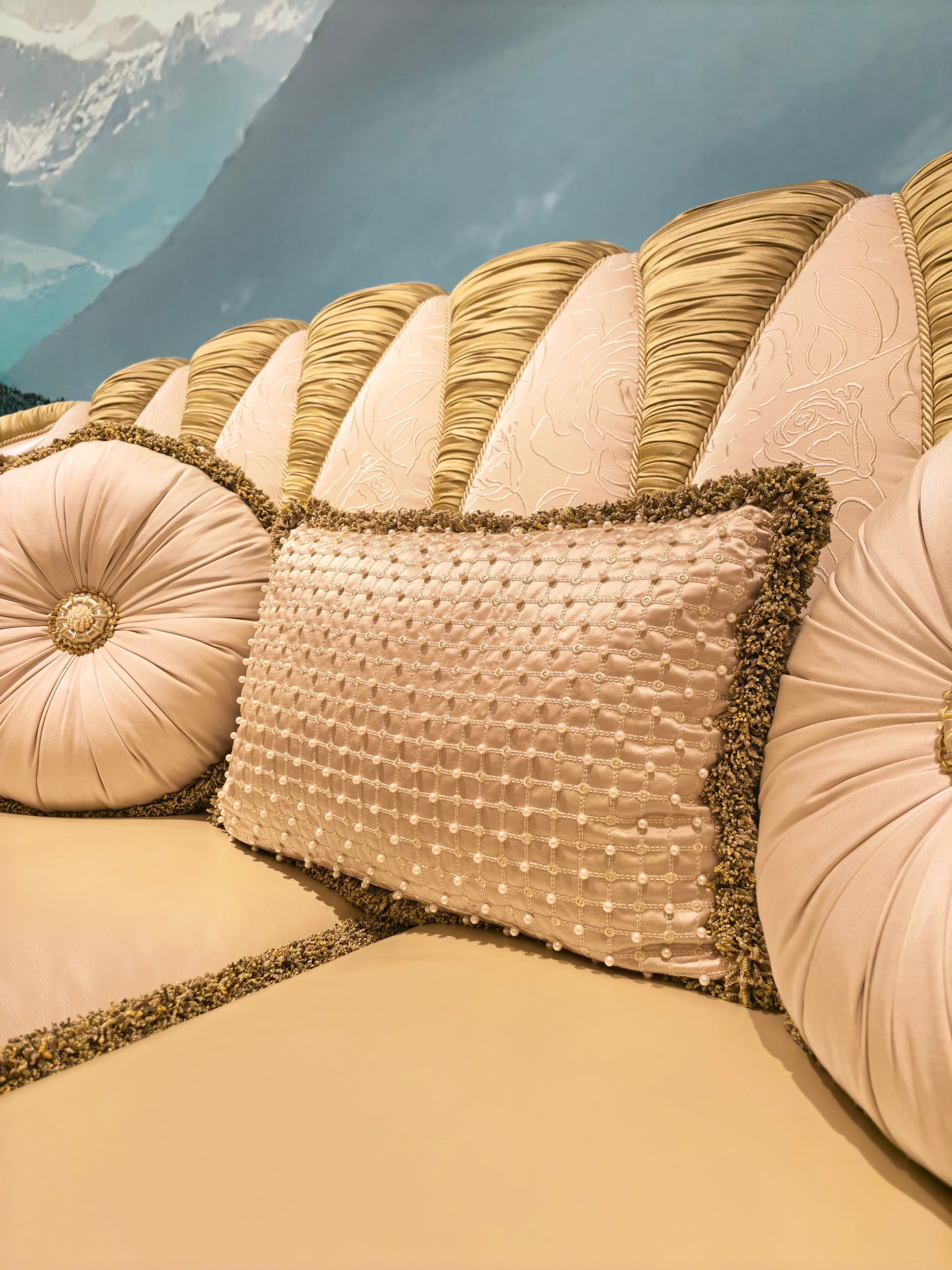 Charlotte French Imperial sofa side view - GrandLiving Luxe