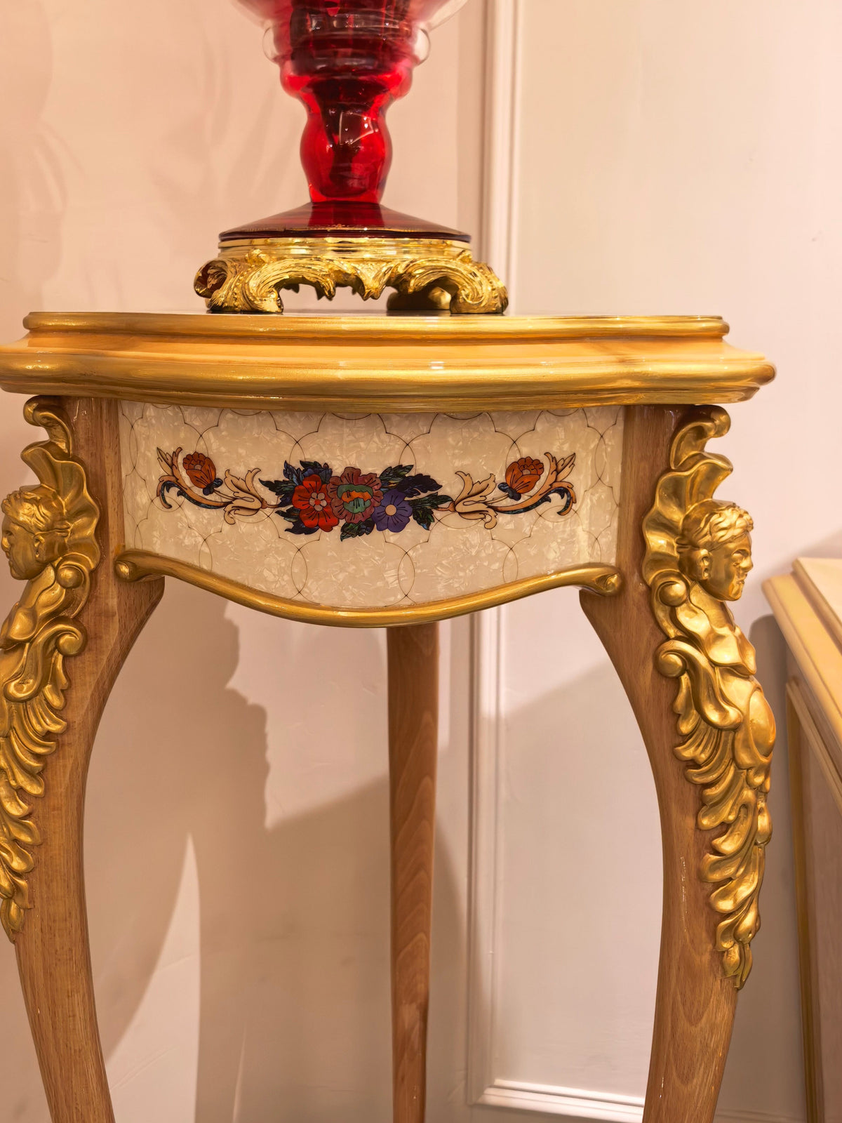 Estelle French Imperial plant stand full view - GrandLiving Luxe
