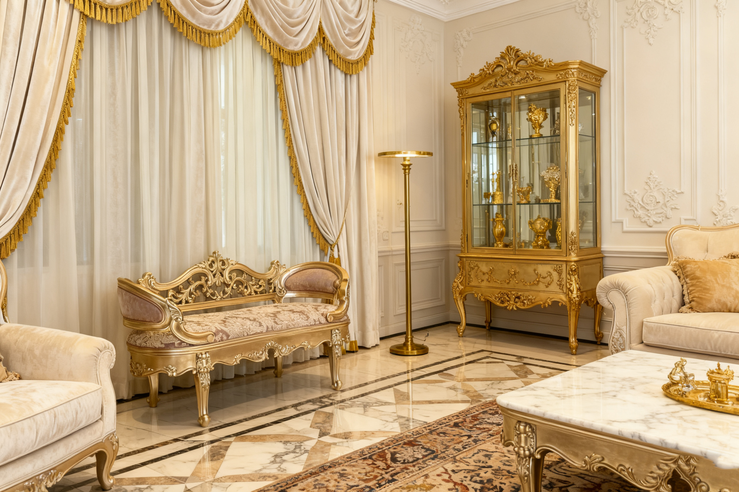 Royale French Ottoman Bench（尺寸1600/620/680） image 1
