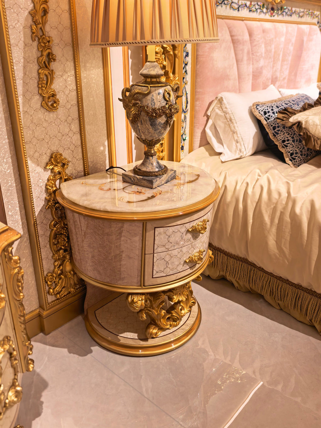 Odette French Imperial bed craftsmanship detail - GrandLiving Luxe