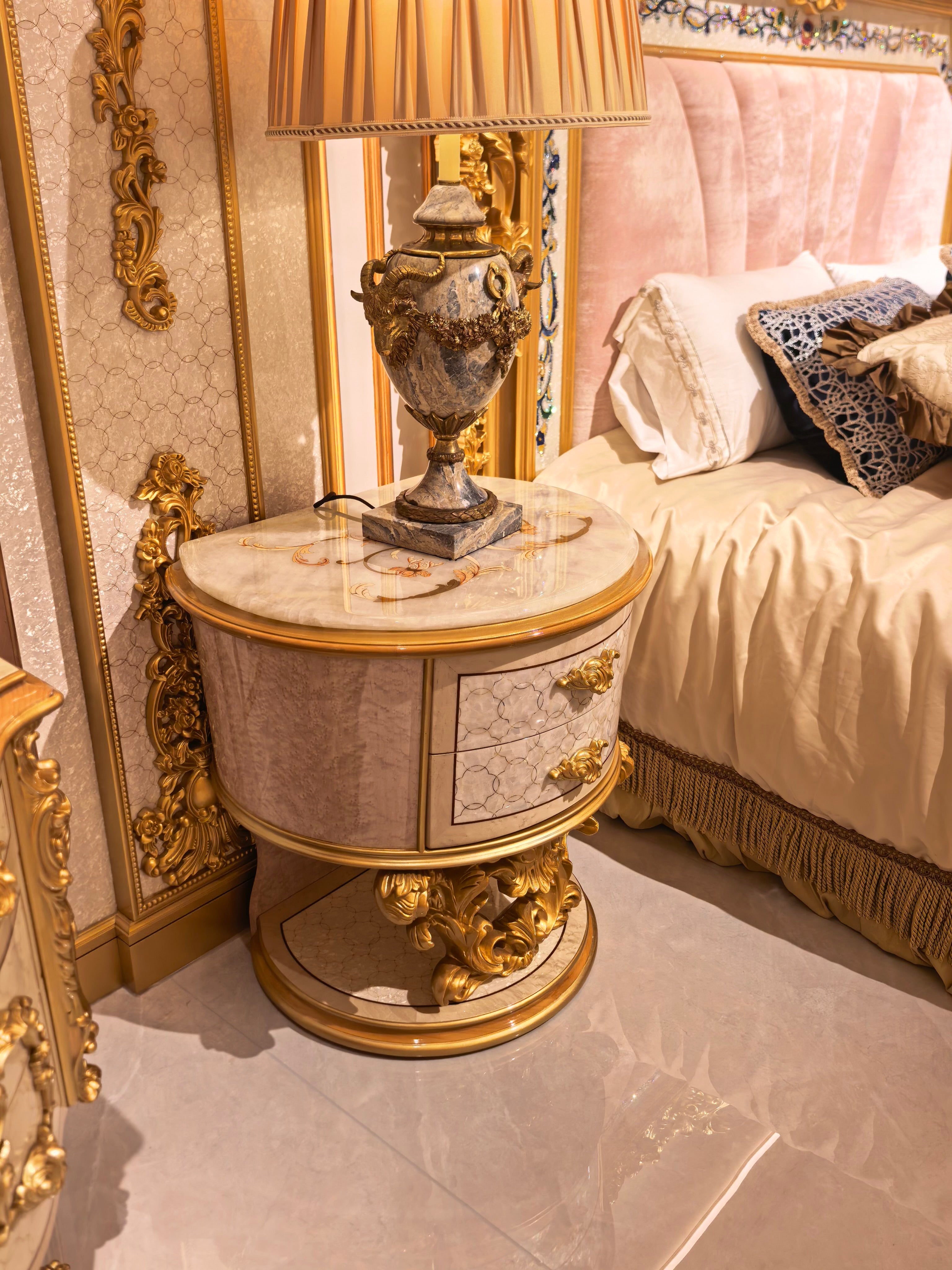 Odette French Imperial bed craftsmanship detail - GrandLiving Luxe