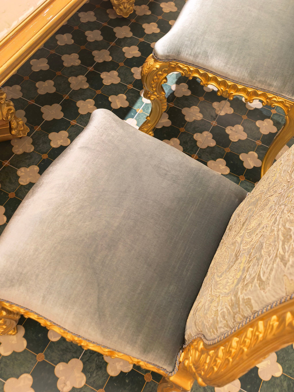 Solange French Imperial dining chair craftsmanship detail - GrandLiving Luxe