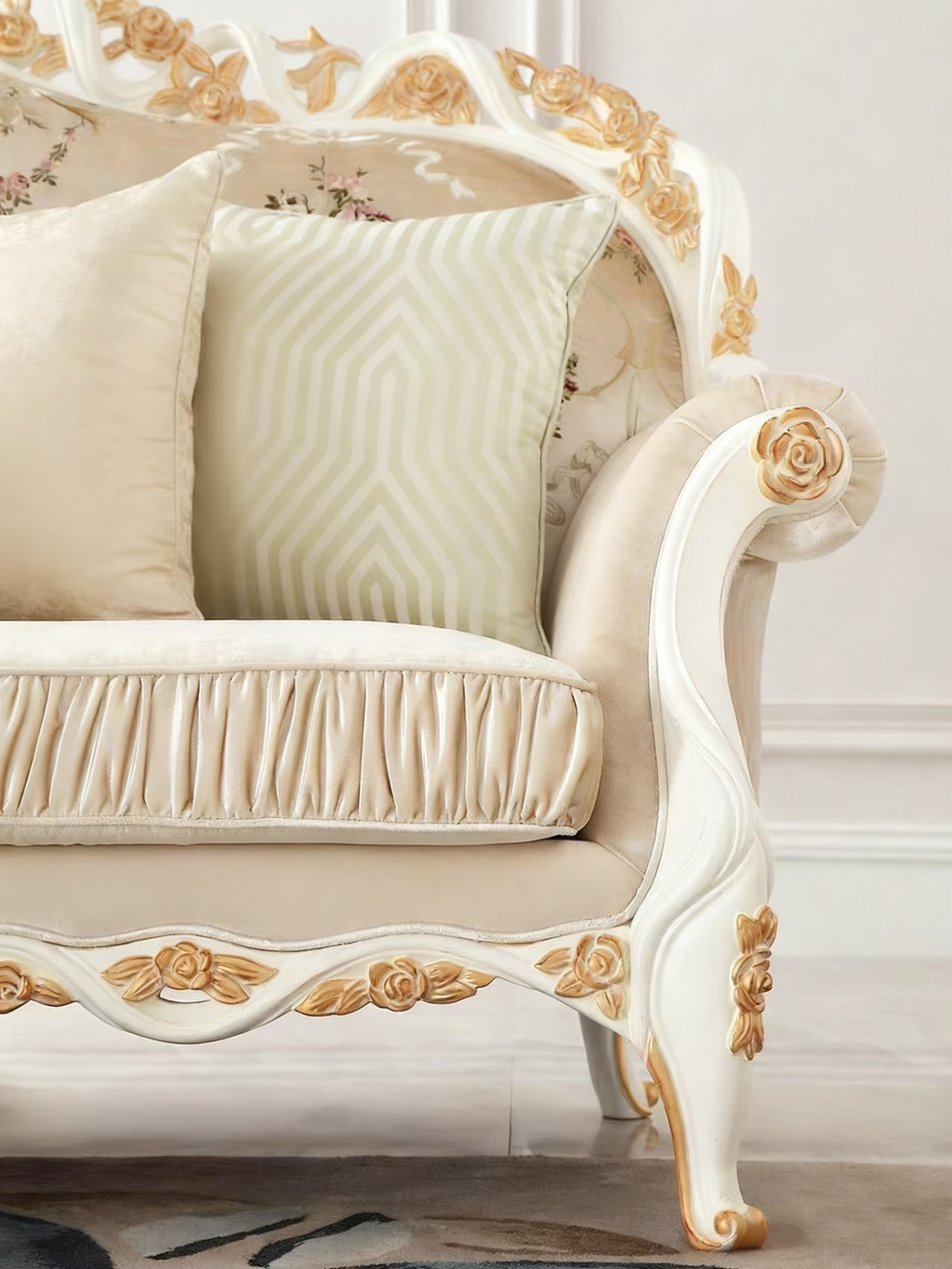 Eternal Bloom Luxury French Vintage Sofa image 8