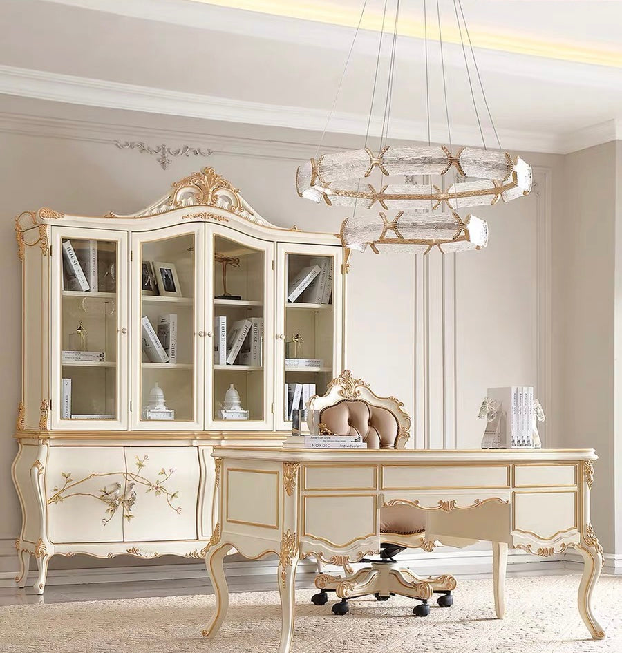 Ivory Luxe French Vintage Bookcase image 0