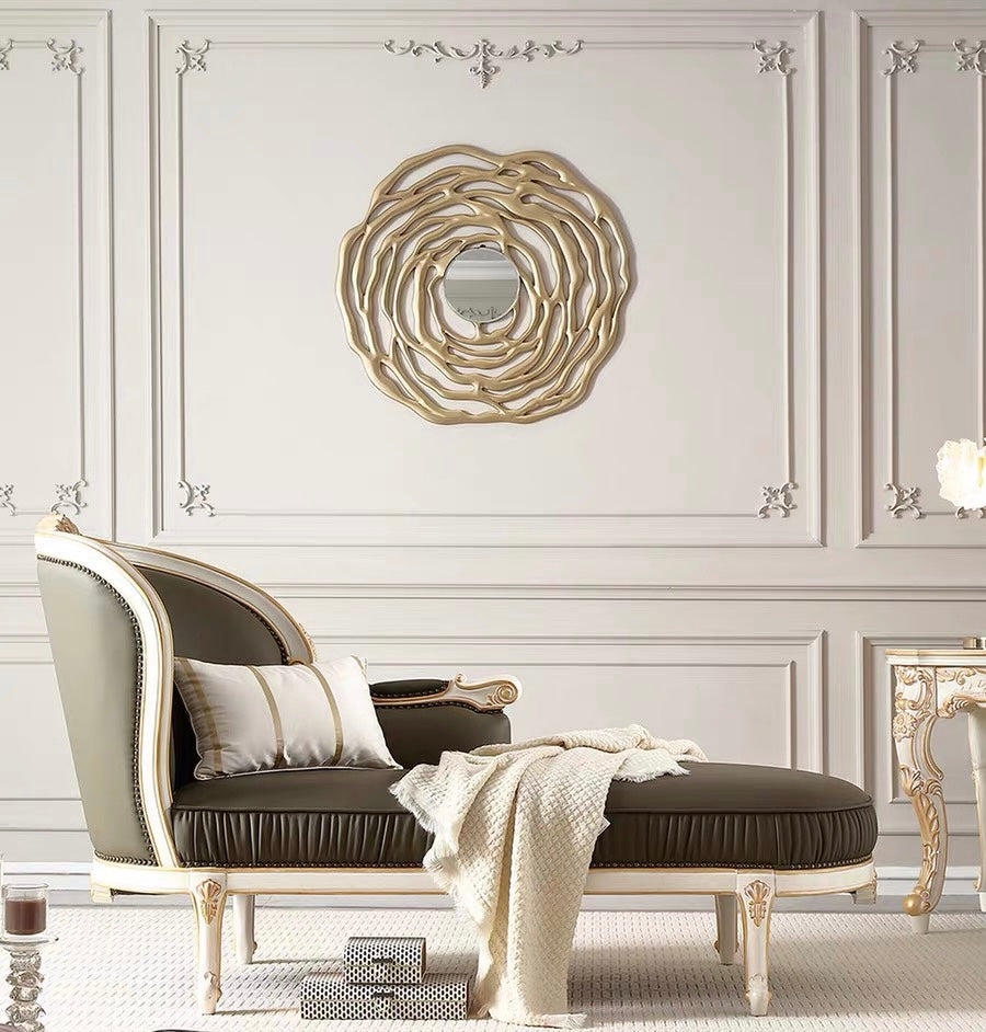 Ivory Grace French Vintage Chaise Lounge image 1