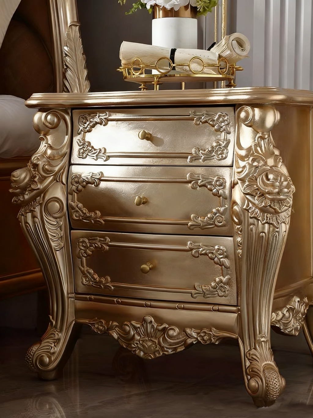 Royale French Bedside Table image 6
