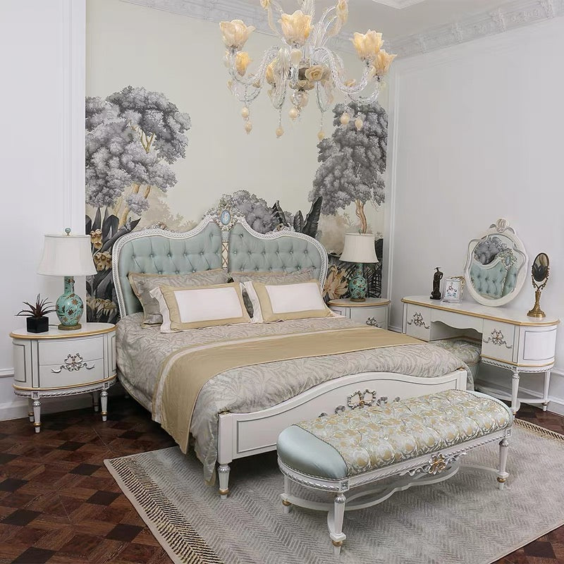 Royal Blossom French Vintage Bedside Table image 3
