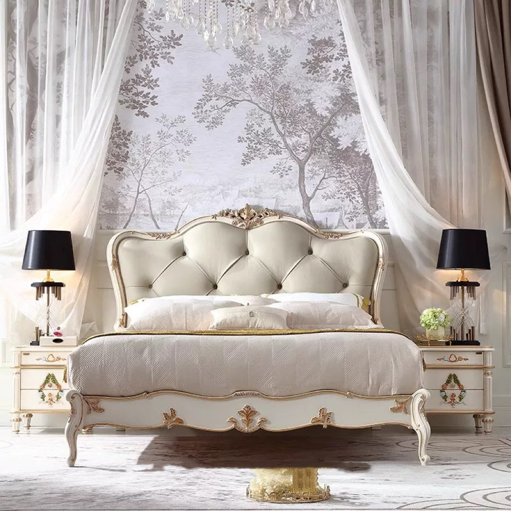 Luna White French Vintage King Bed image 8