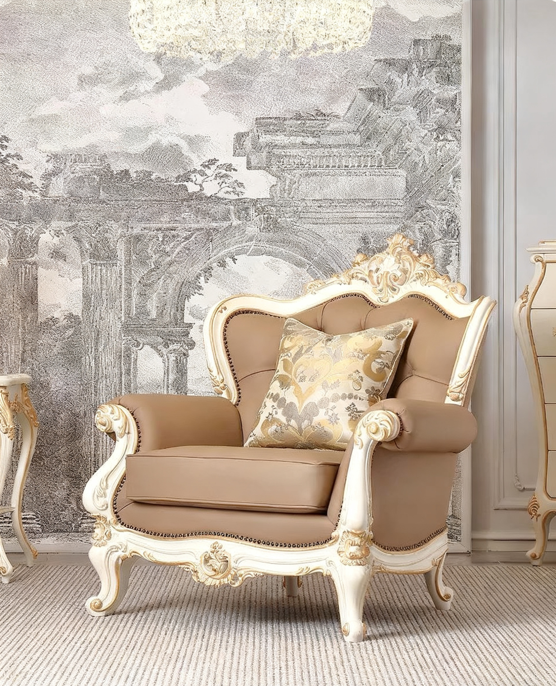 Amber Grace French Vintage Sofa image 8