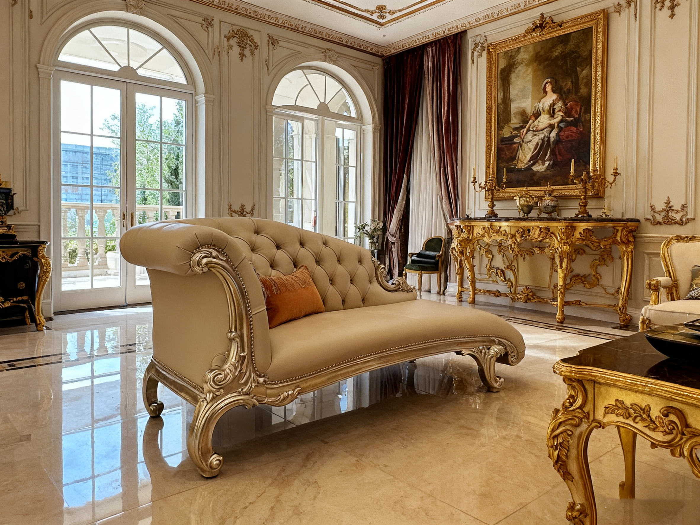 Royale French Chaise Lounge image 3