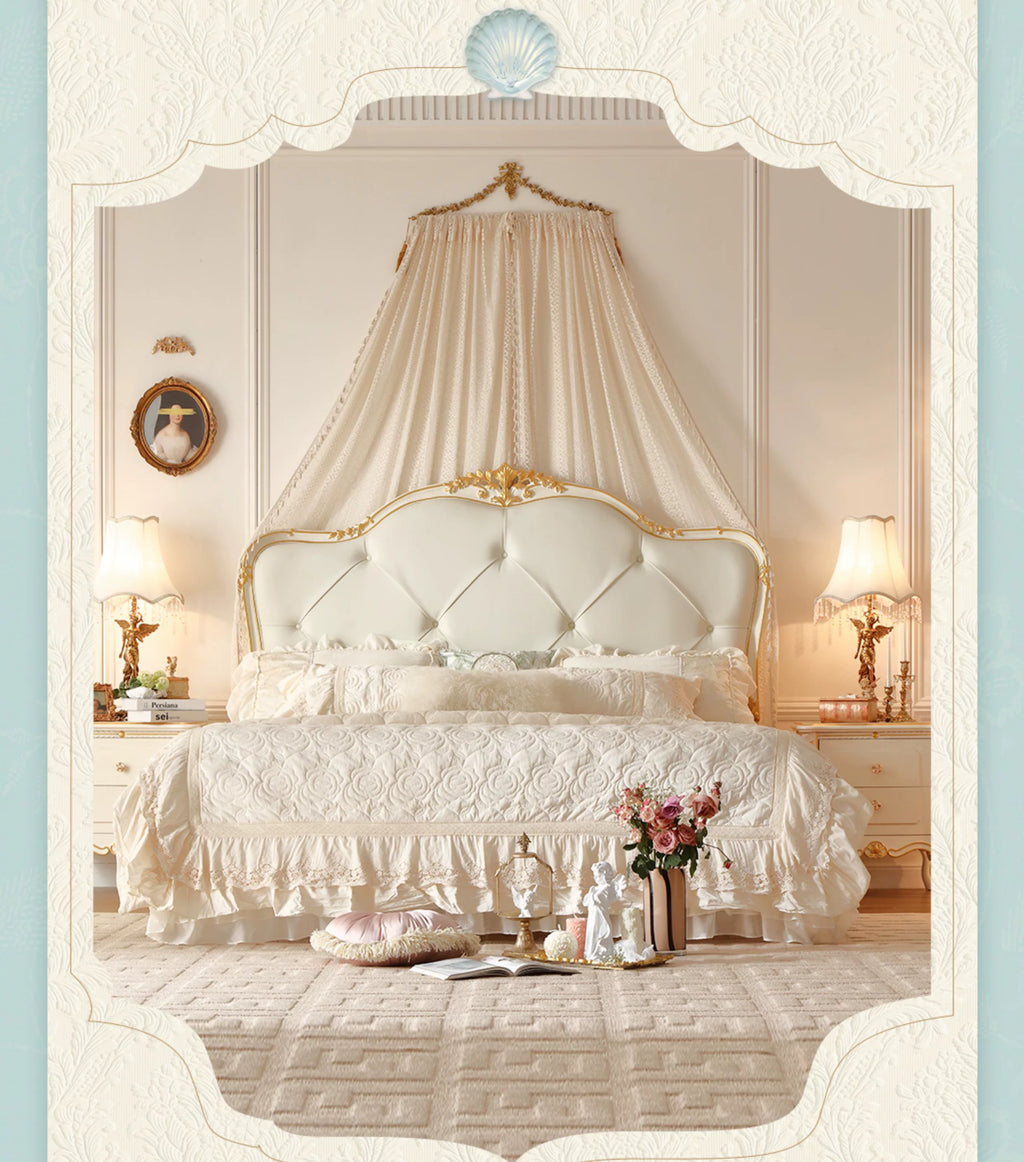 Luna White French Vintage King Bed image 6