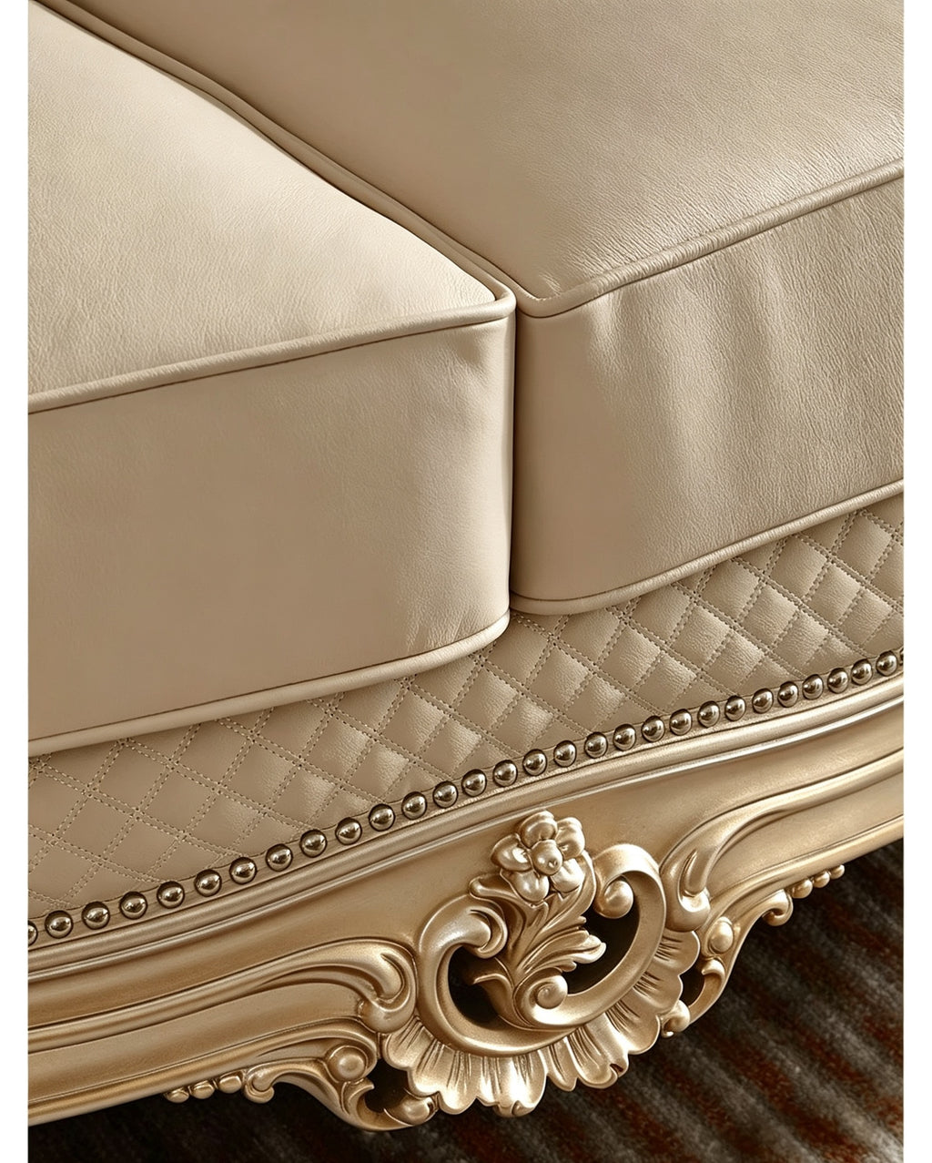 Impériale French Solid Wood Sofa