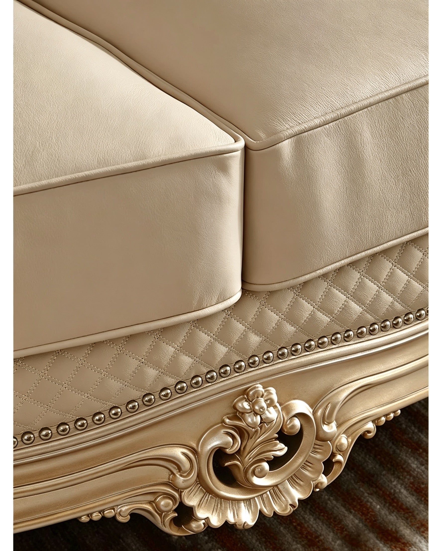 Impériale French Solid Wood Sofa