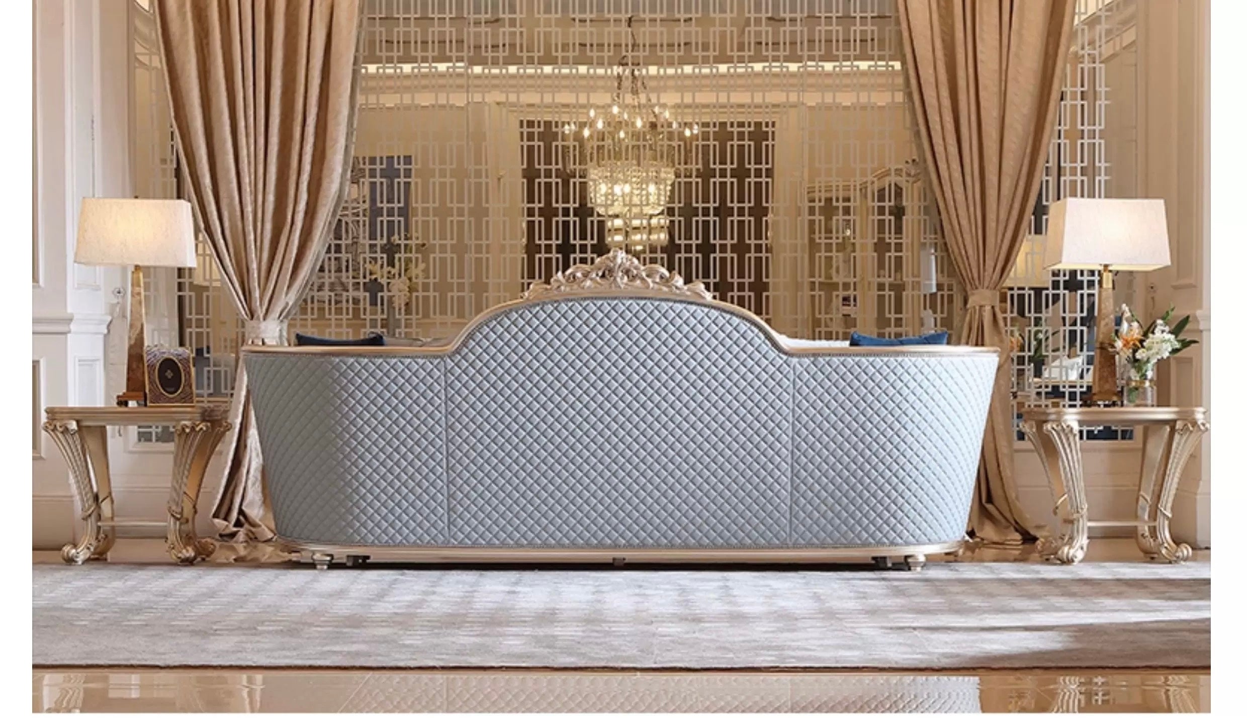 Étoile French Solid Wood Sofa