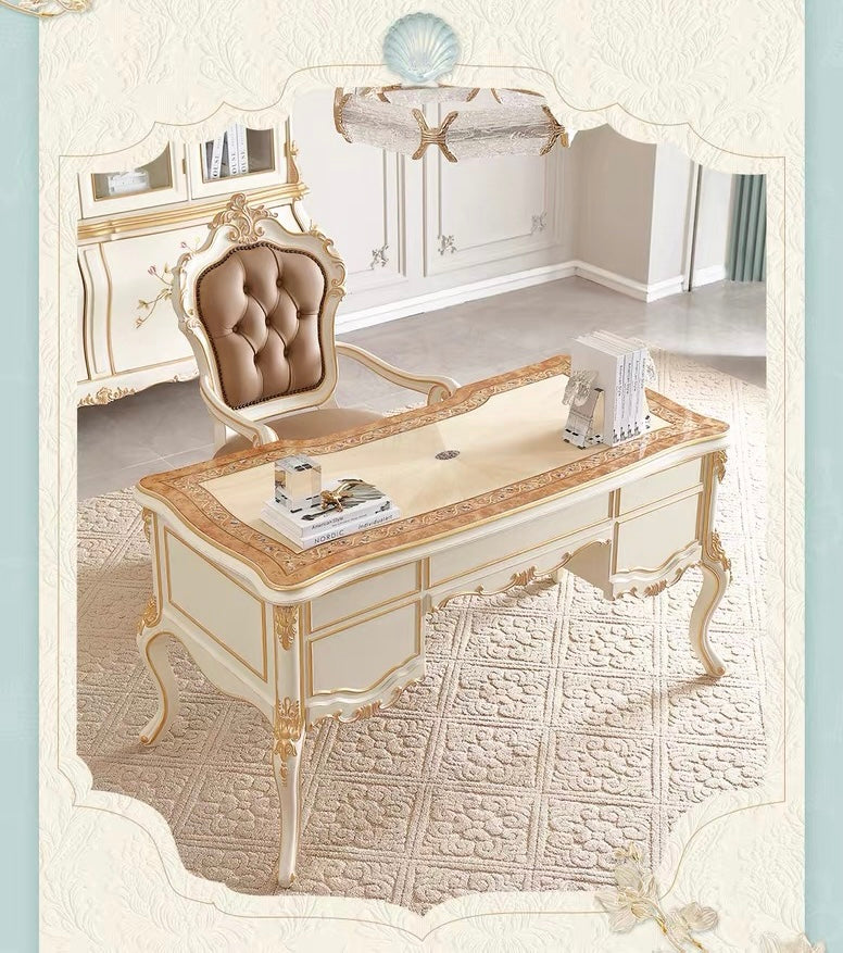 Ivory Luxe French Vintage Office Desk & Chair  image 12