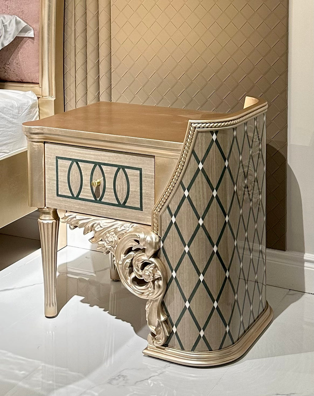 Rose Manor French Bedside Table  image 3