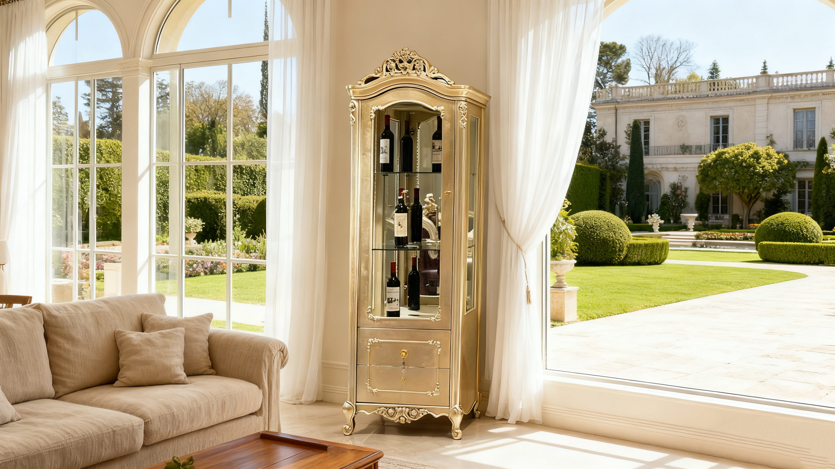 Avielle French Single Door Display Cabinet image 4