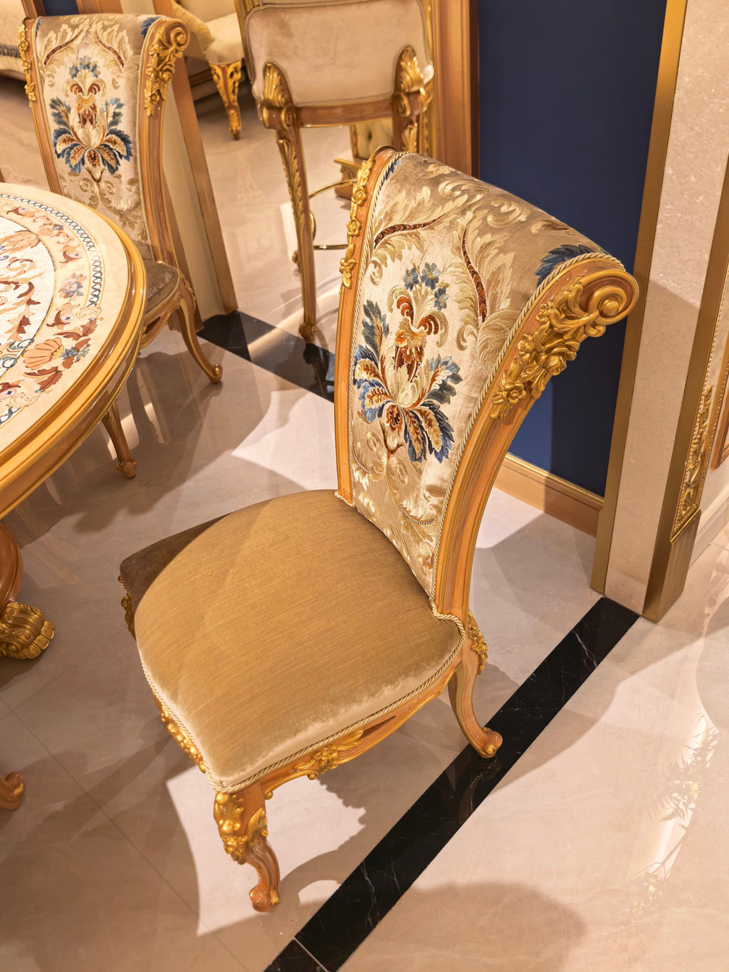 Adrienne French Imperial dining chair additional angle - GrandLiving Luxe