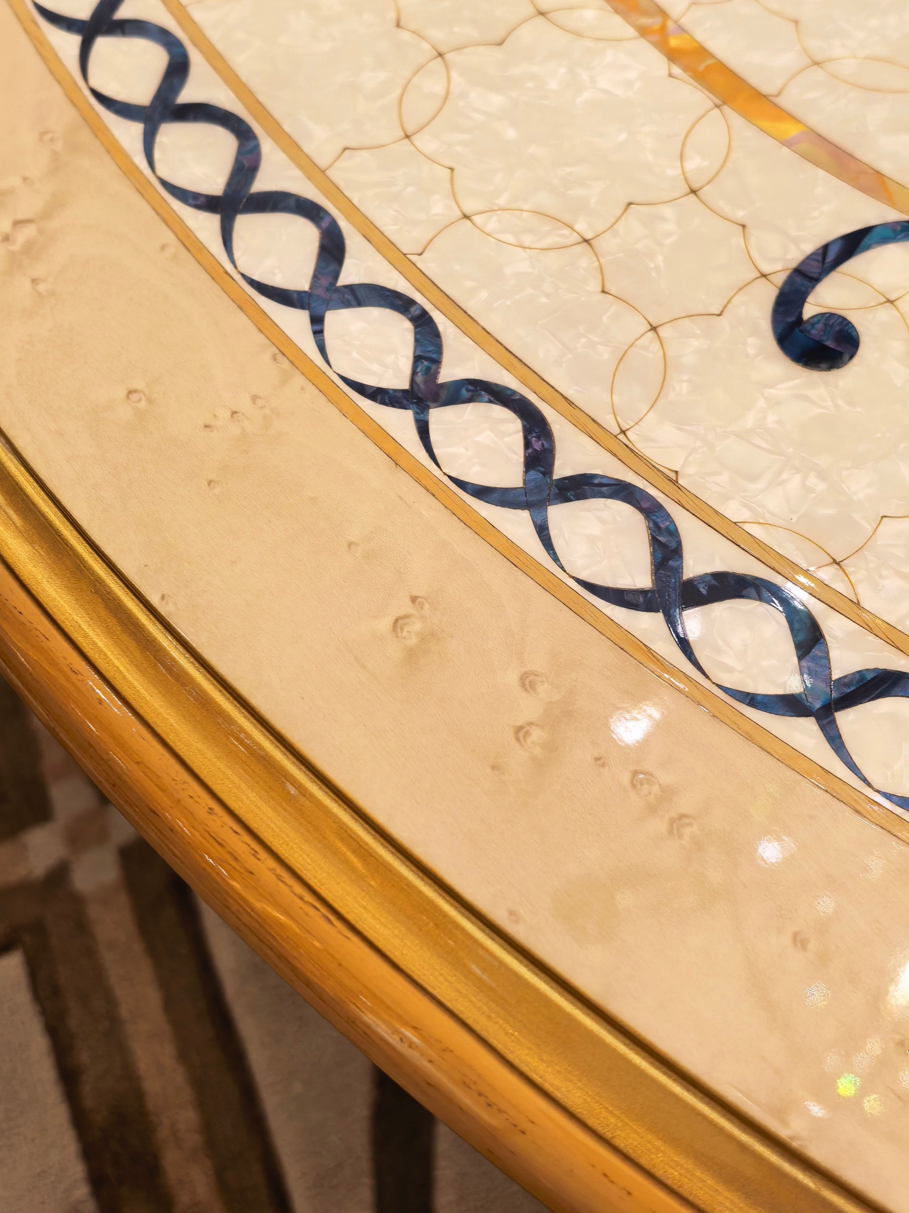 Antoinette French Imperial coffee table full view - GrandLiving Luxe
