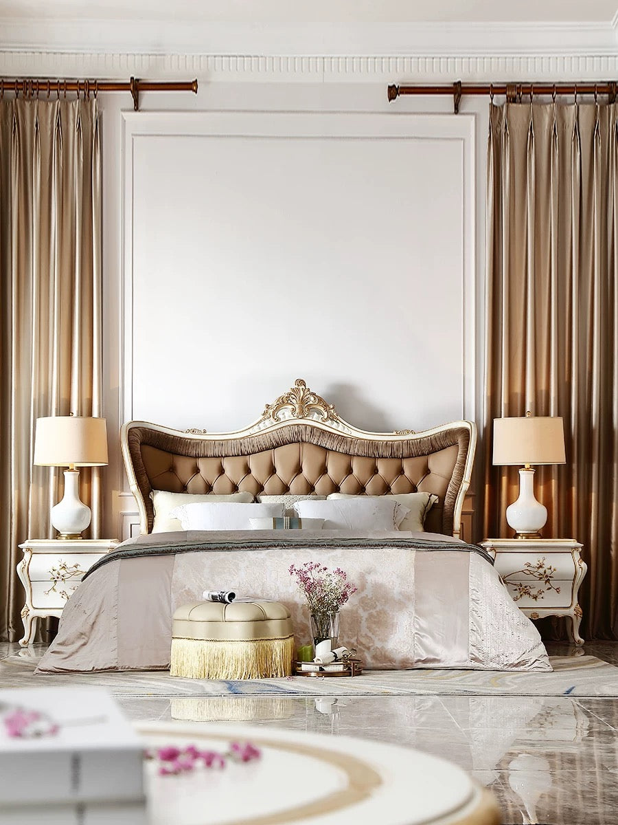 Ivory Luxe French Vintage Bedside Table