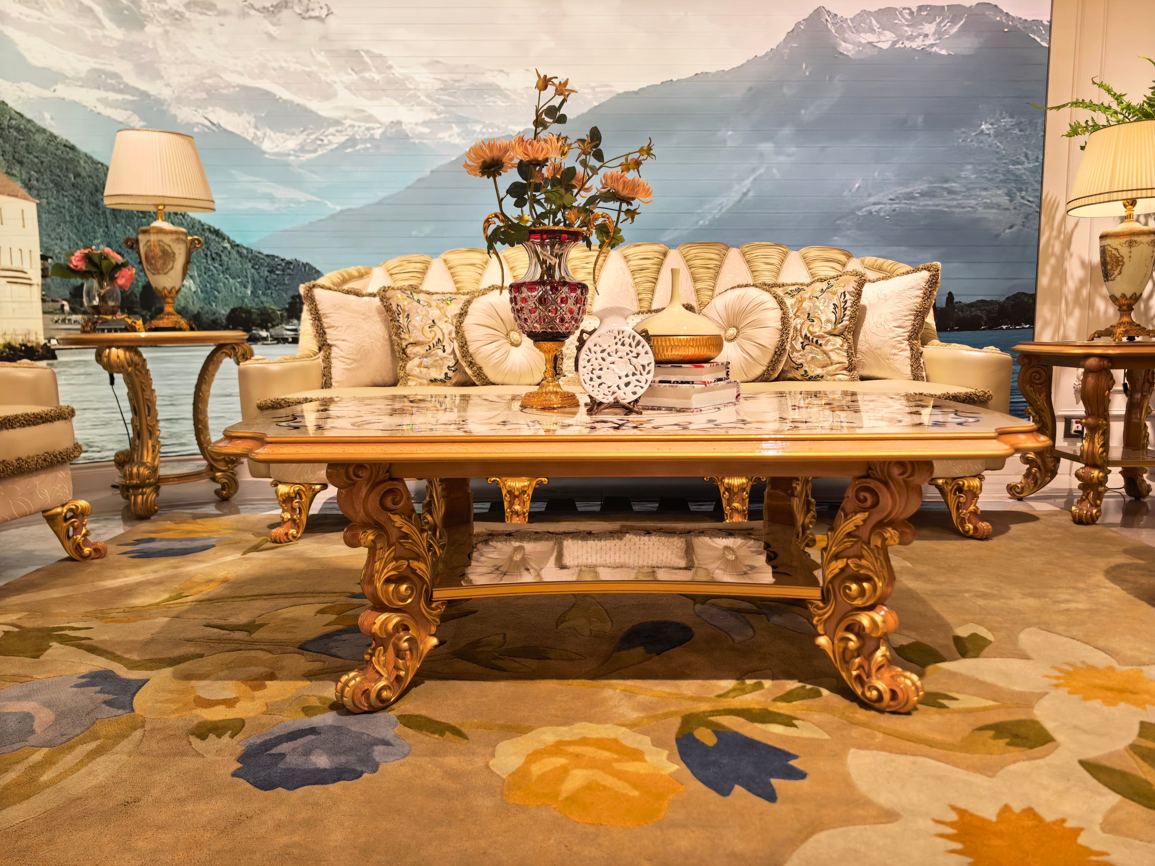 Charlotte French Imperial sofa upholstery texture detail - GrandLiving Luxe