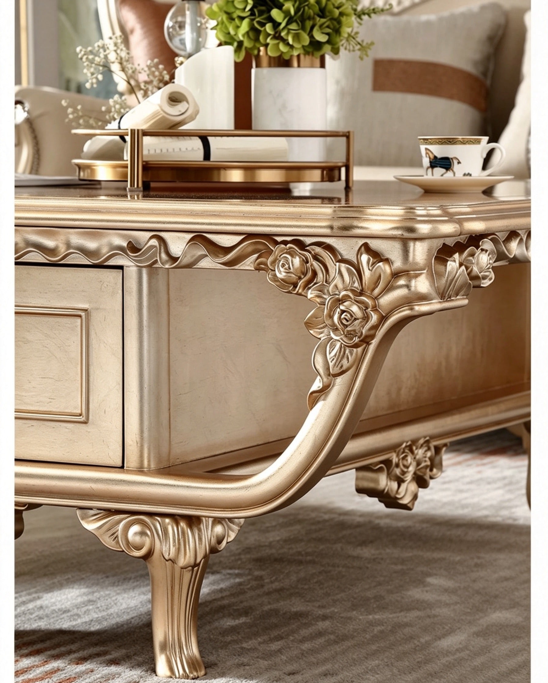 Versailles French Square Coffee Table