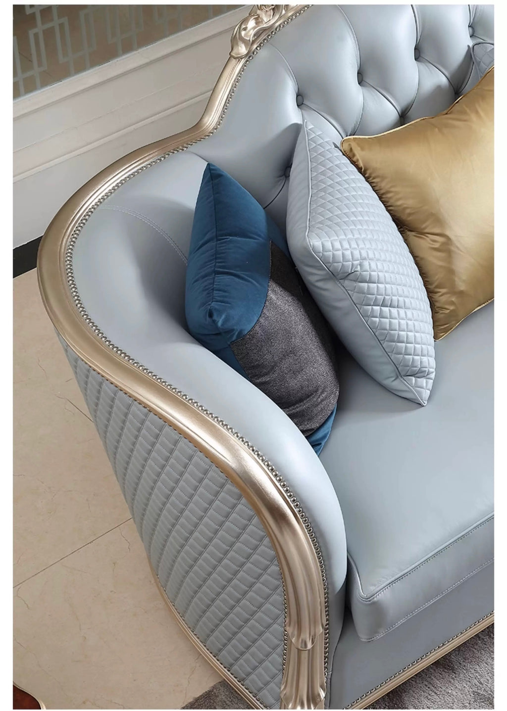 Étoile French Solid Wood Sofa