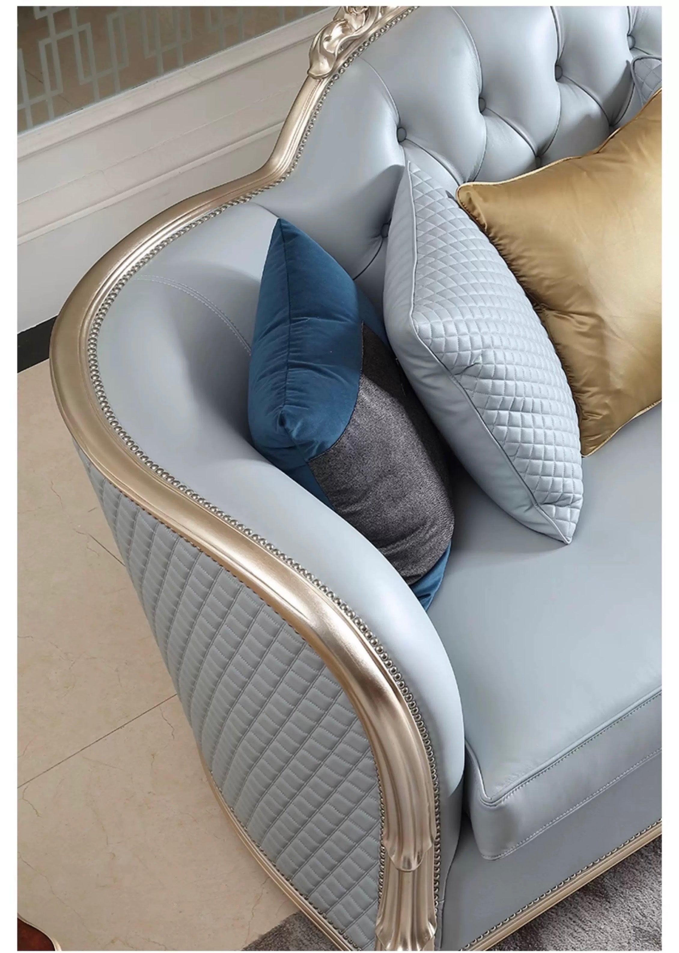 Étoile French Solid Wood Sofa