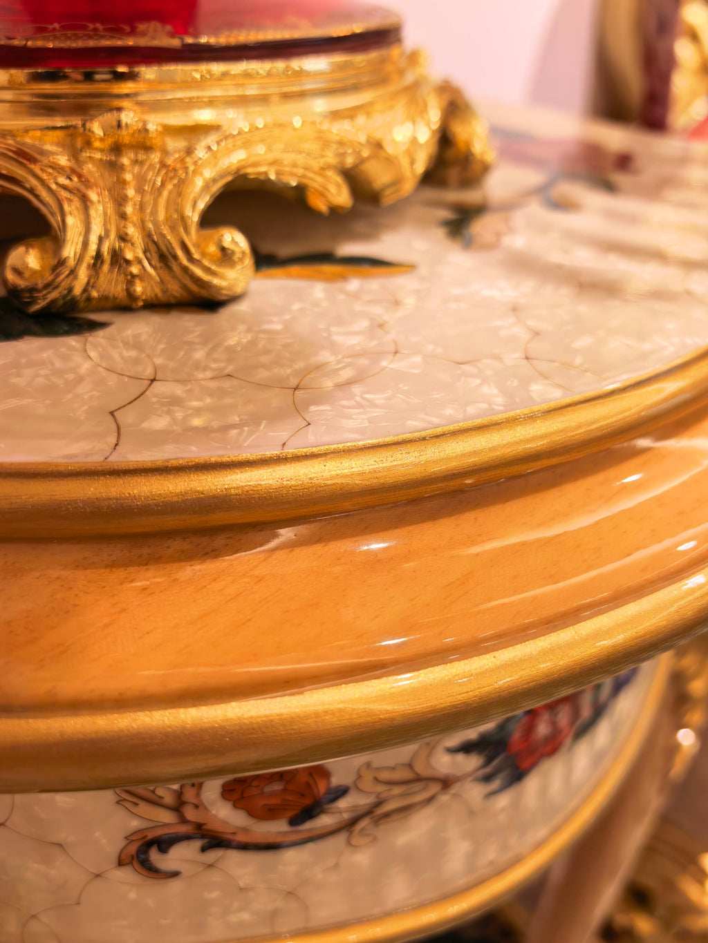 Estelle French Imperial plant stand craftsmanship detail - GrandLiving Luxe