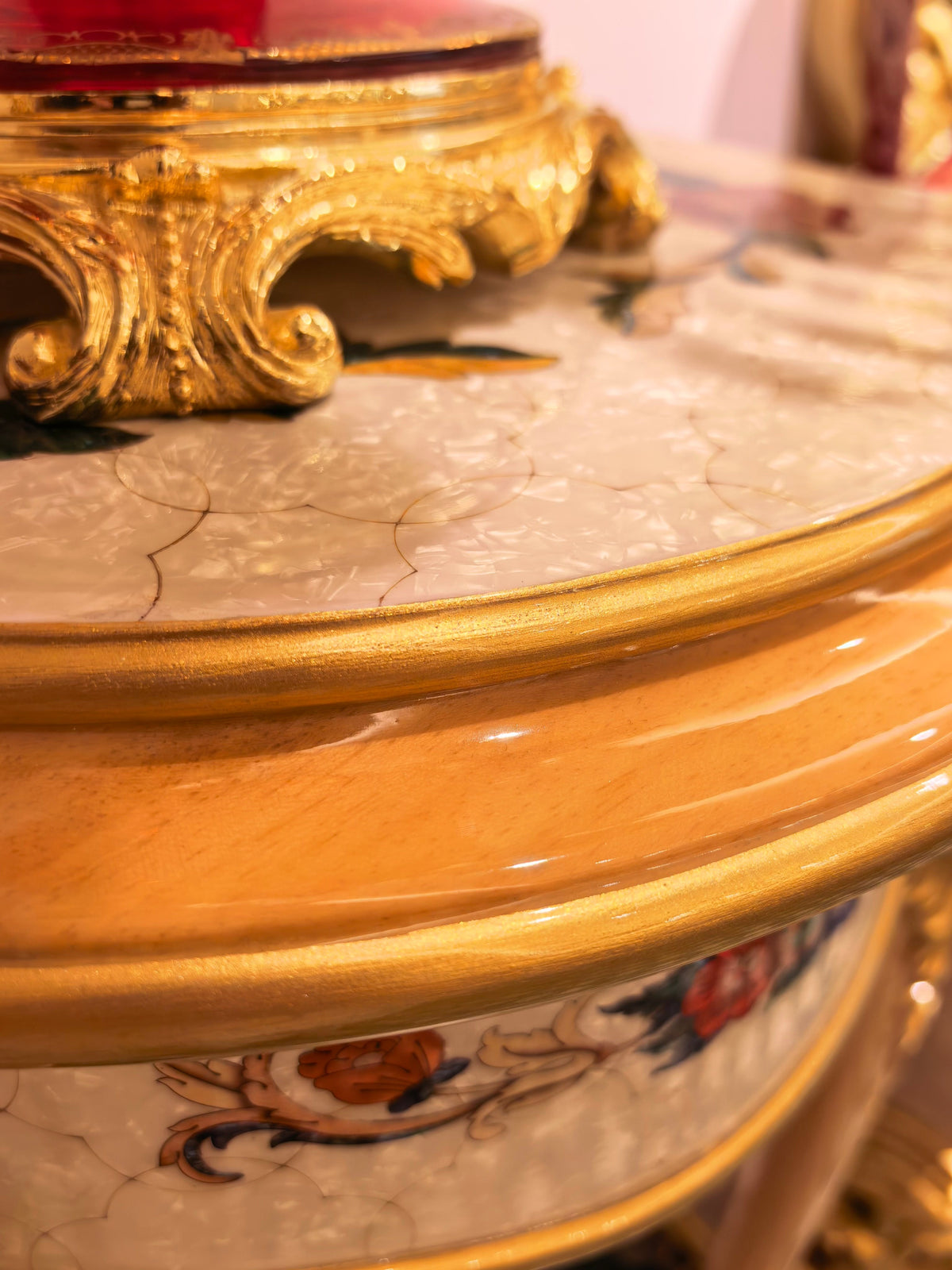Estelle French Imperial plant stand craftsmanship detail - GrandLiving Luxe