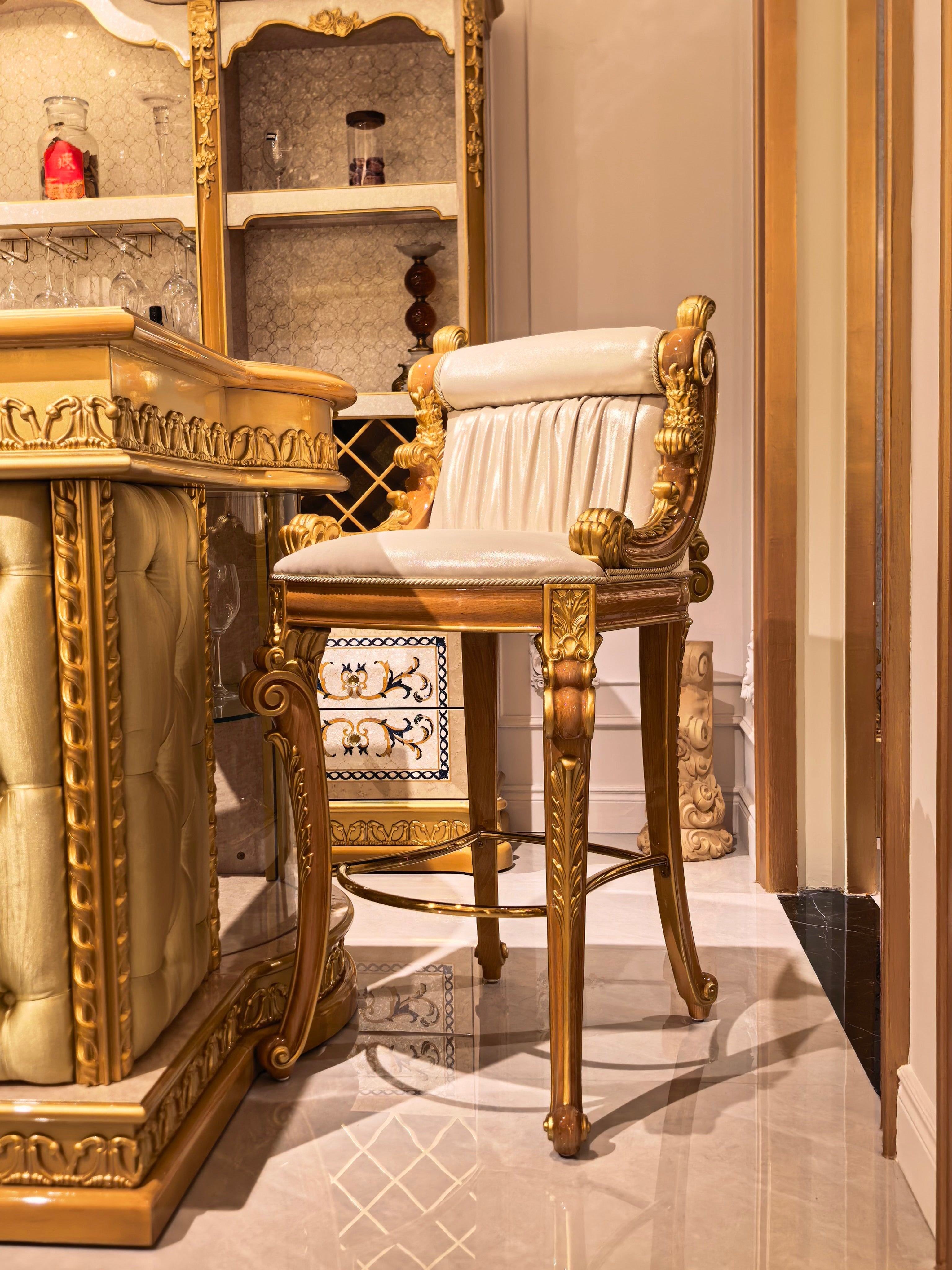 Rosalind French Imperial bar cabinet additional angle - GrandLiving Luxe