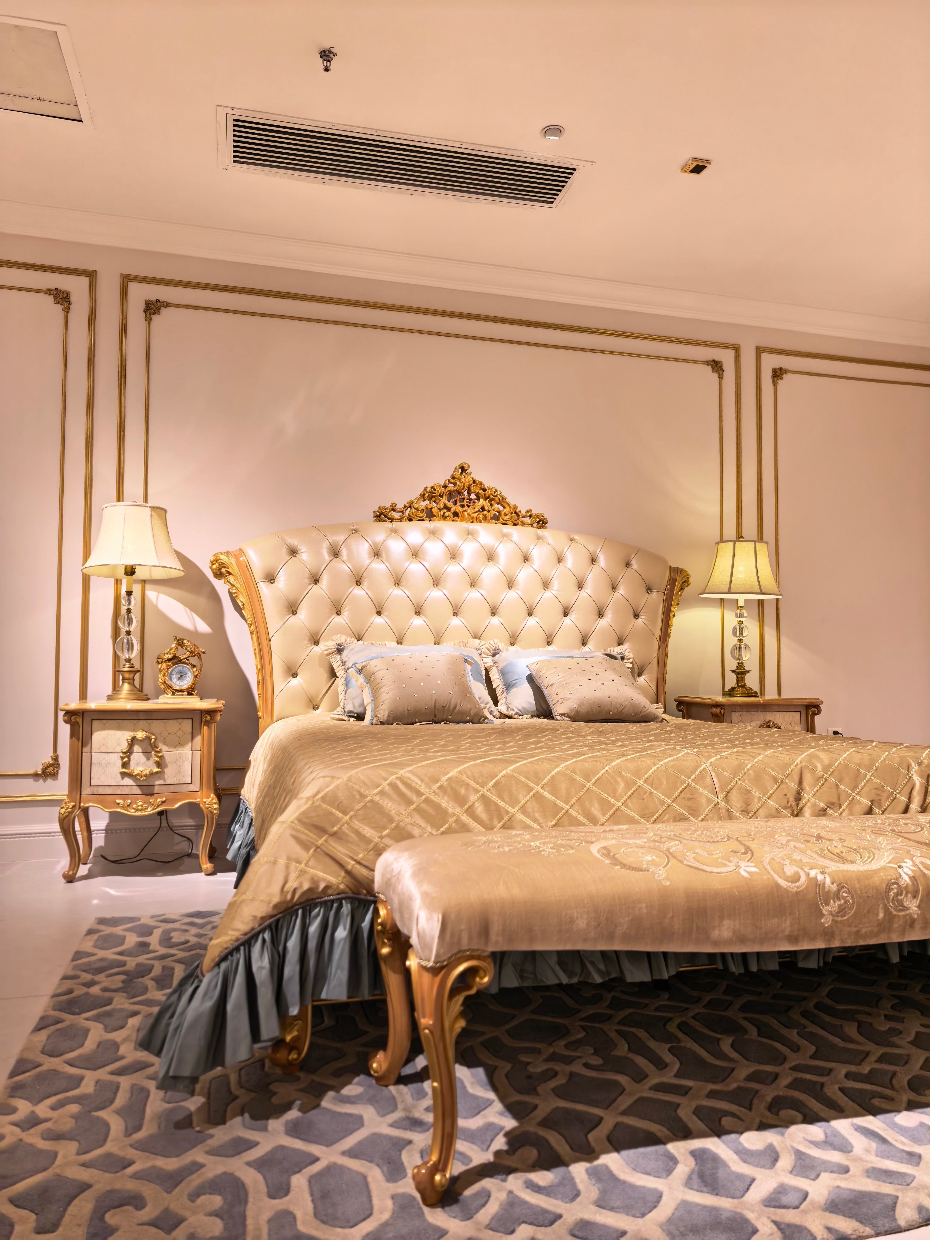 Céleste French Imperial bed full view - GrandLiving Luxe