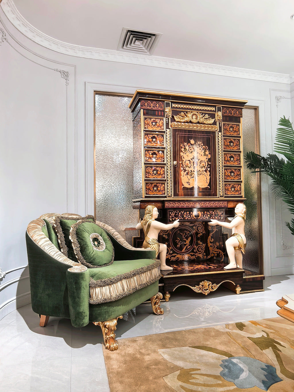 Charlotte French Imperial sofa detail shot - GrandLiving Luxe