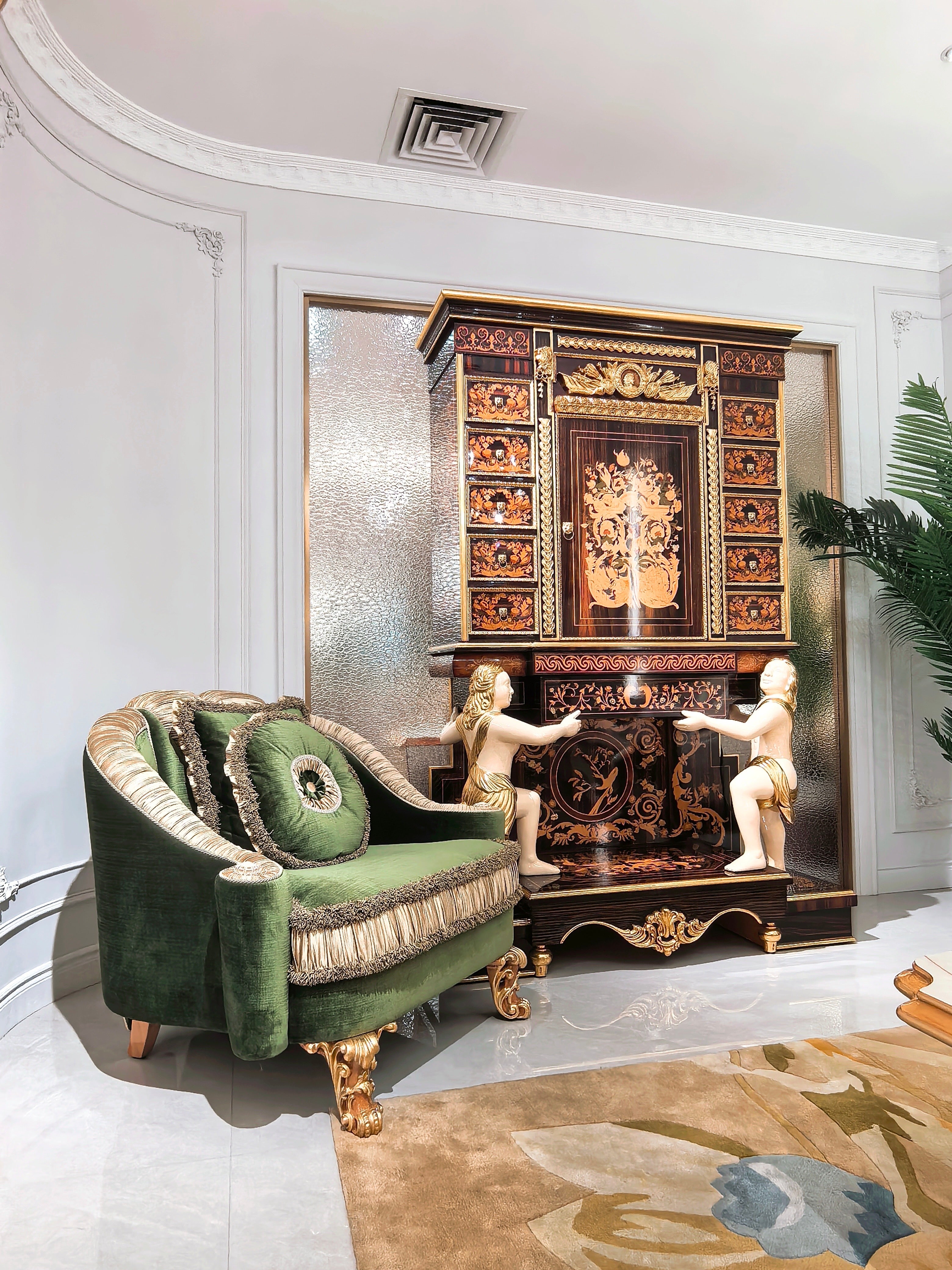 Charlotte French Imperial sofa detail shot - GrandLiving Luxe