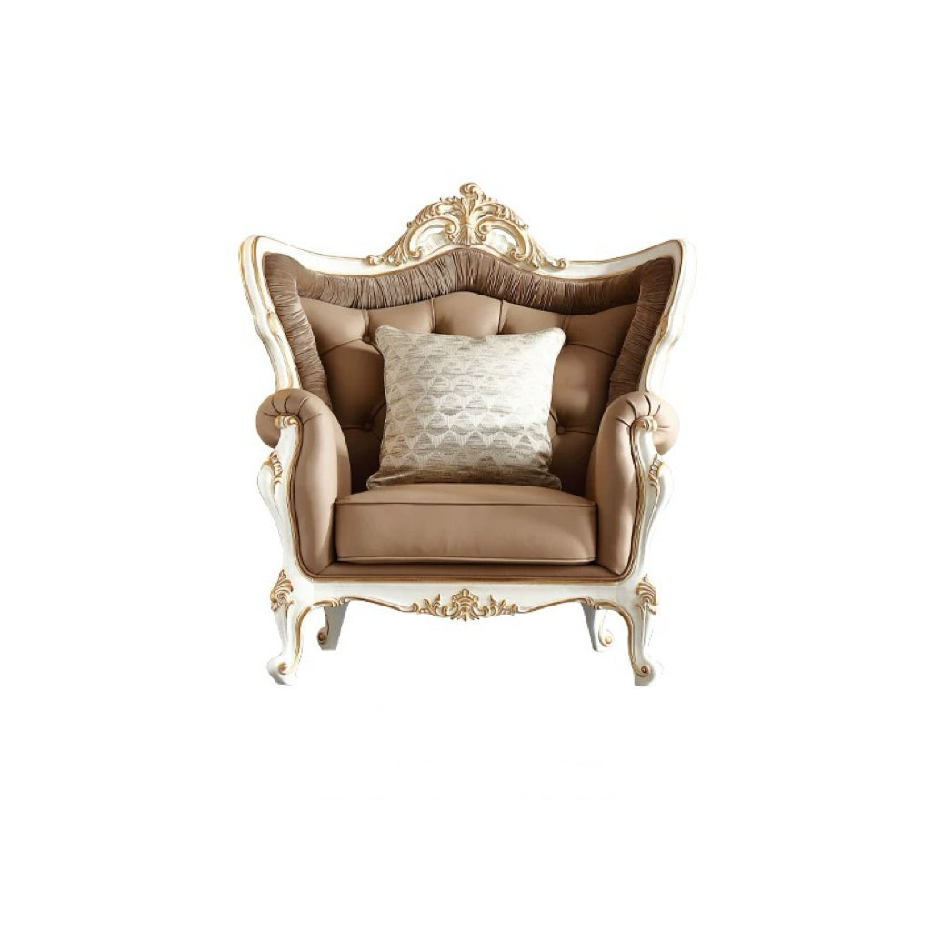 Regal Carved French Vintage Sofa
