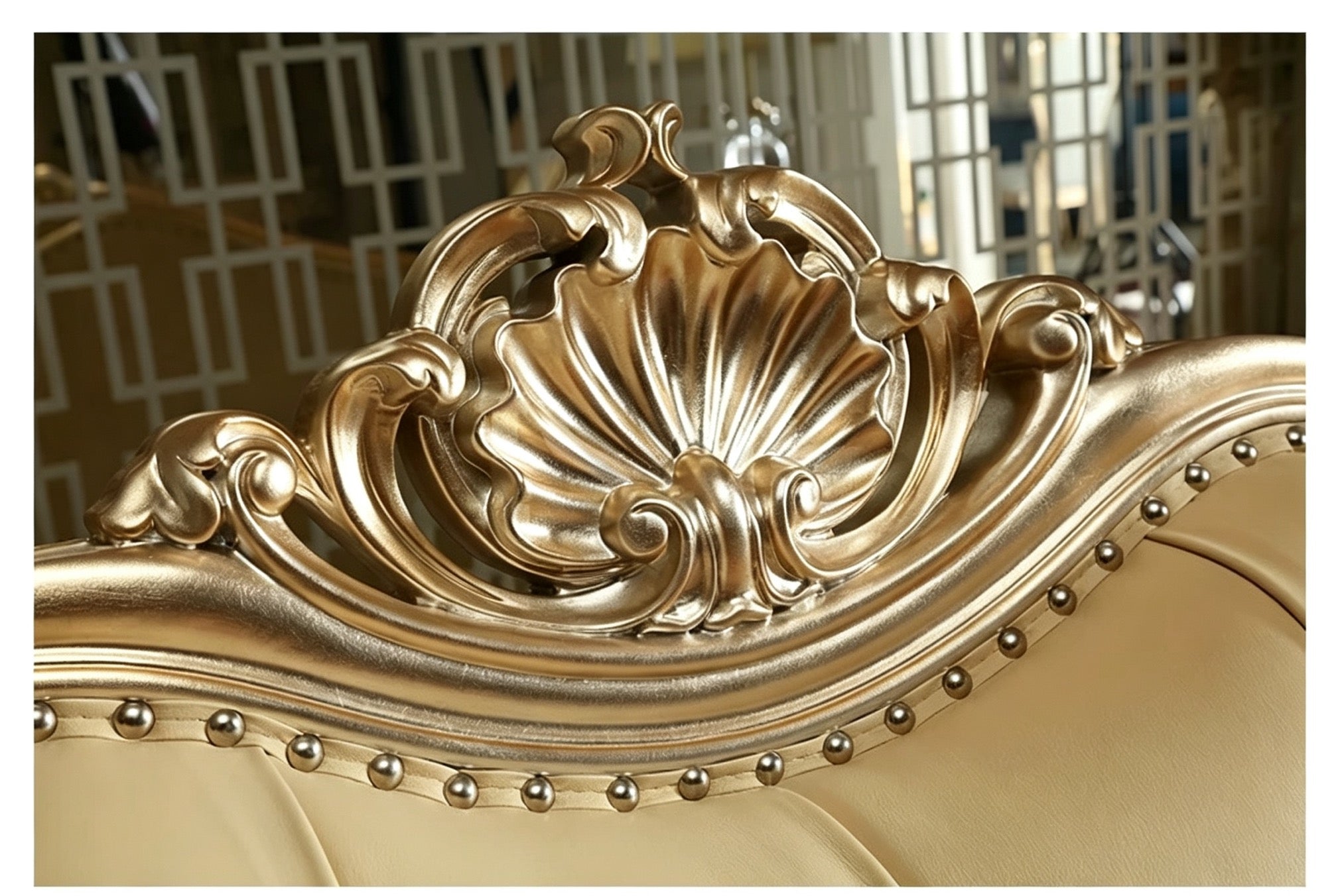 Château French Solid Wood Sofa