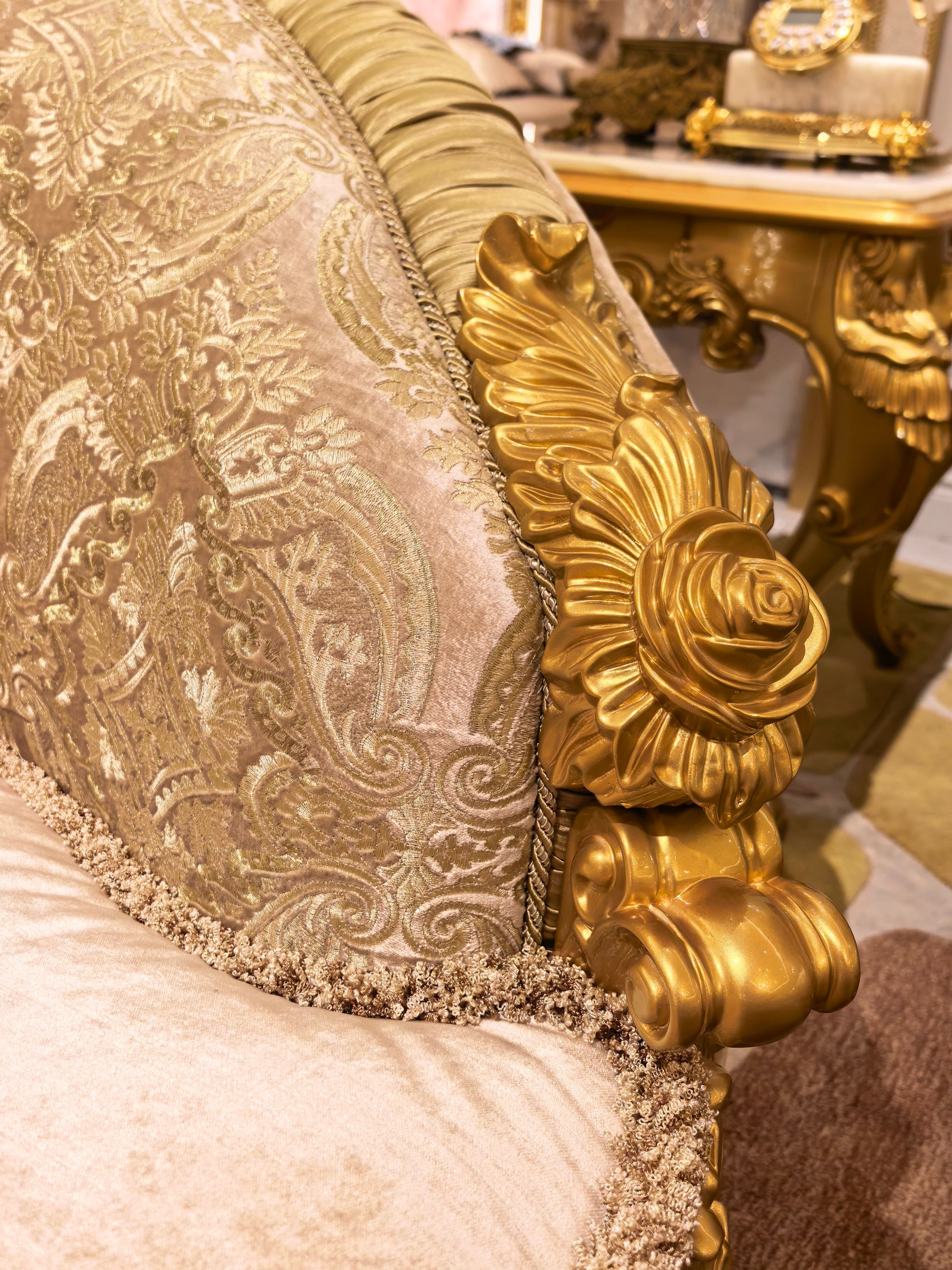 Beatrice French Imperial sofa full view - GrandLiving Luxe