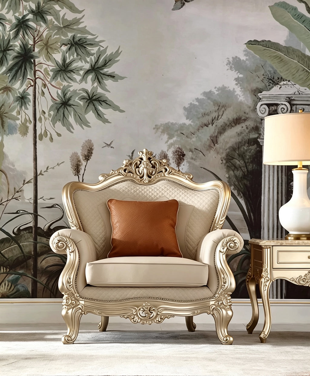 Marbelle French Marble Side Table