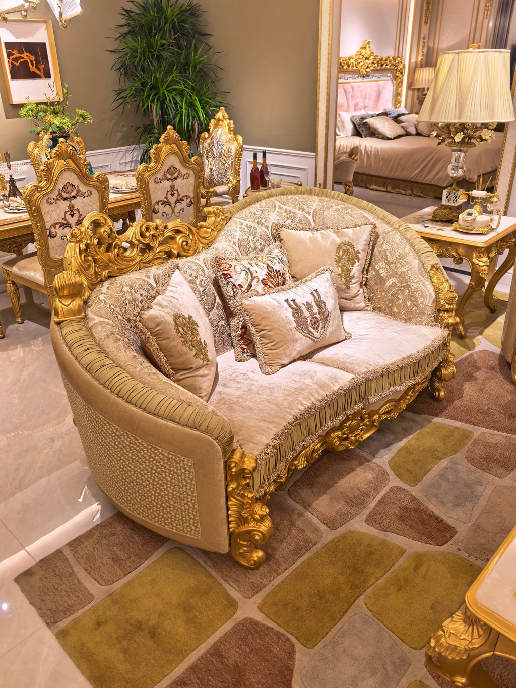 Beatrice French Imperial sofa additional angle - GrandLiving Luxe