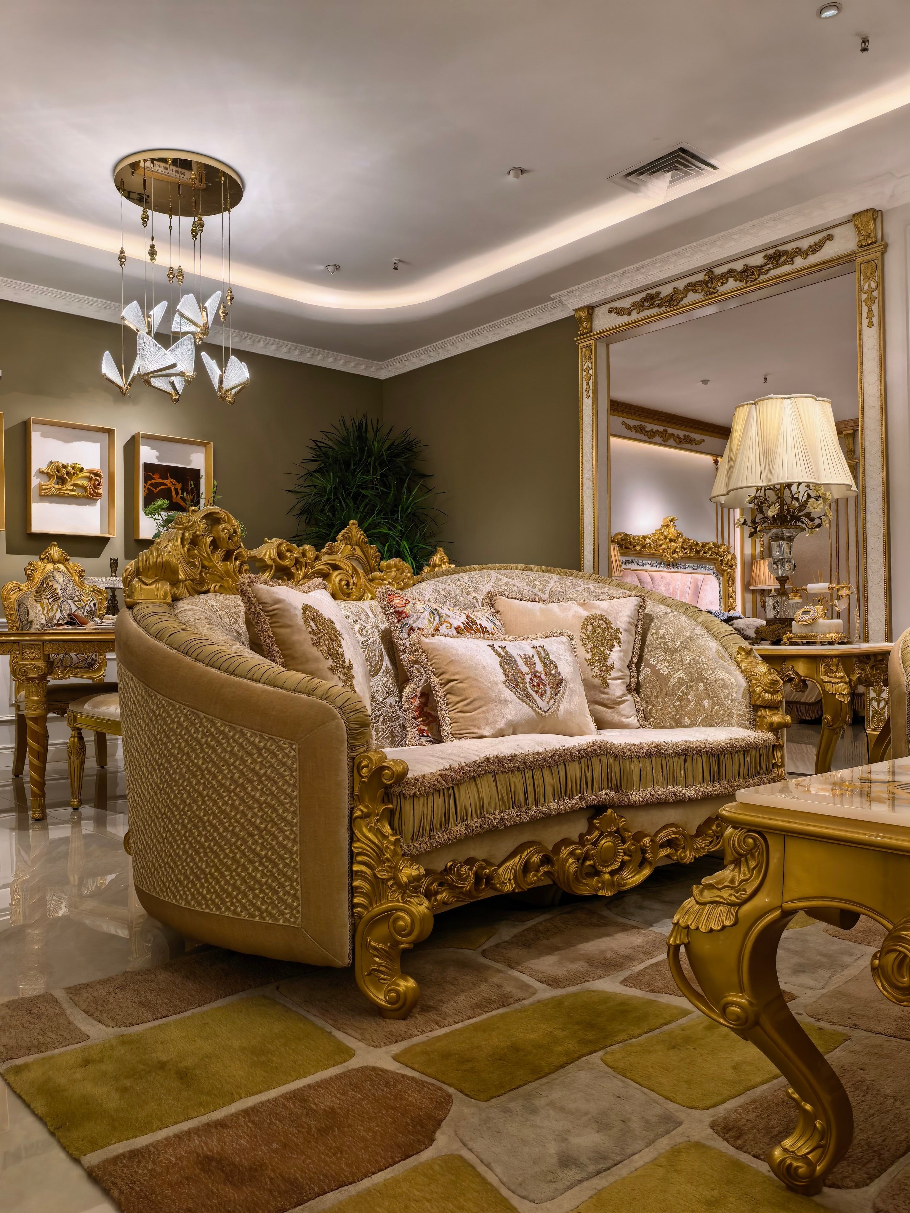 Beatrice French Imperial sofa additional detail view - GrandLiving Luxe