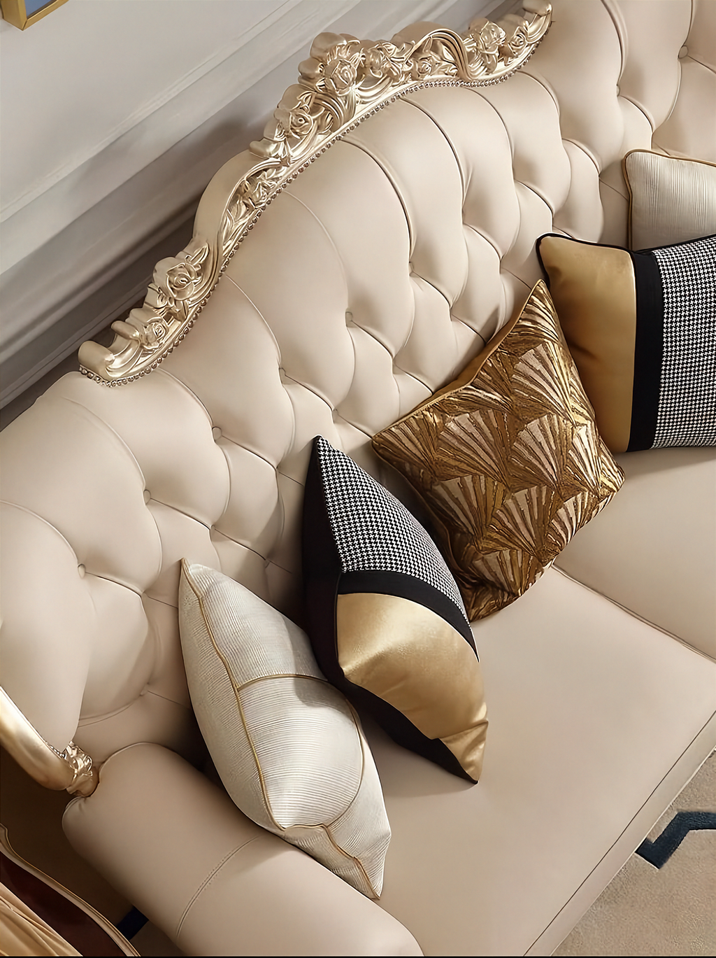 Serenité French Solid Wood Sofa - Pre order