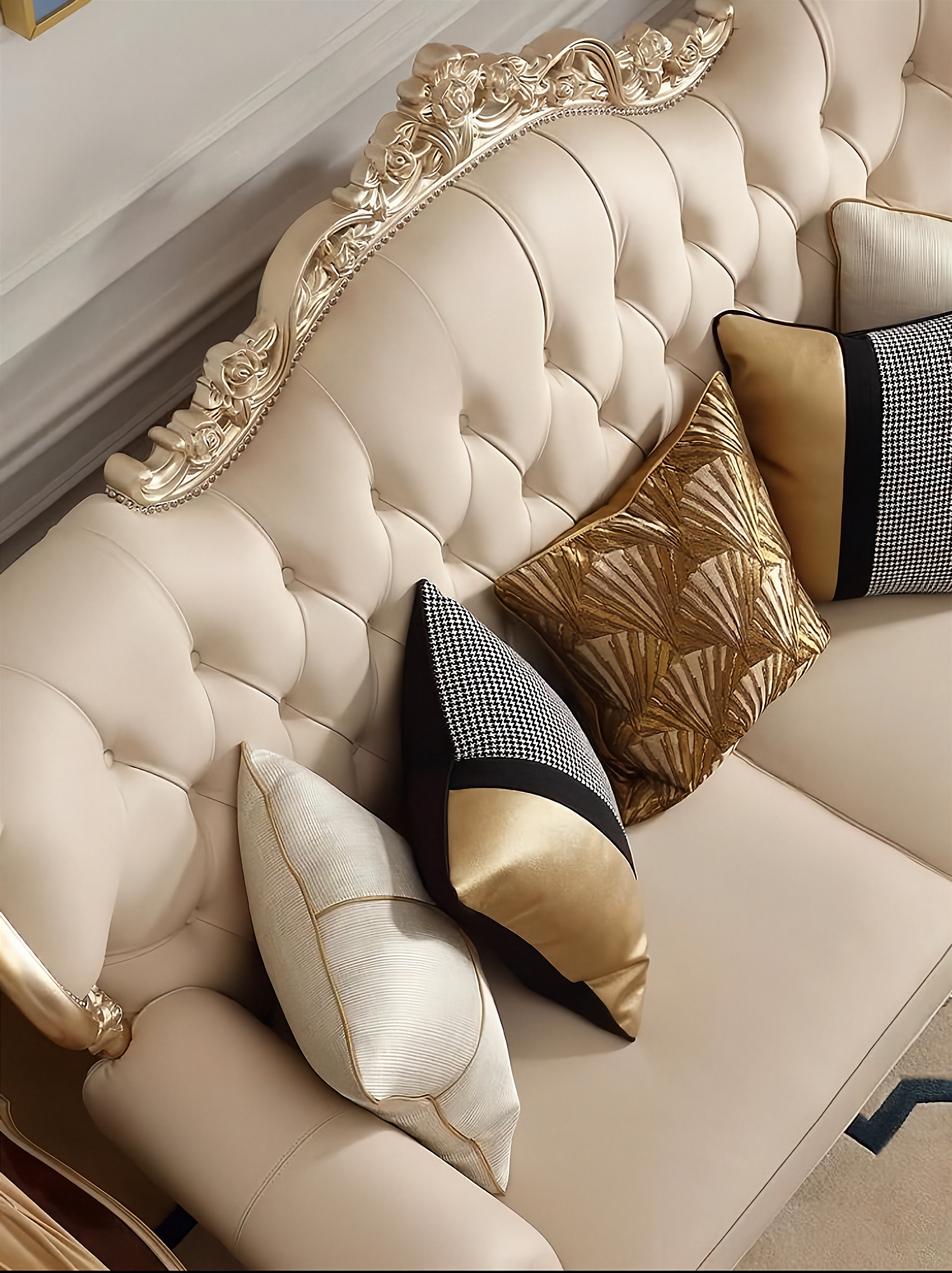 Serenité French Solid Wood Sofa - Pre order