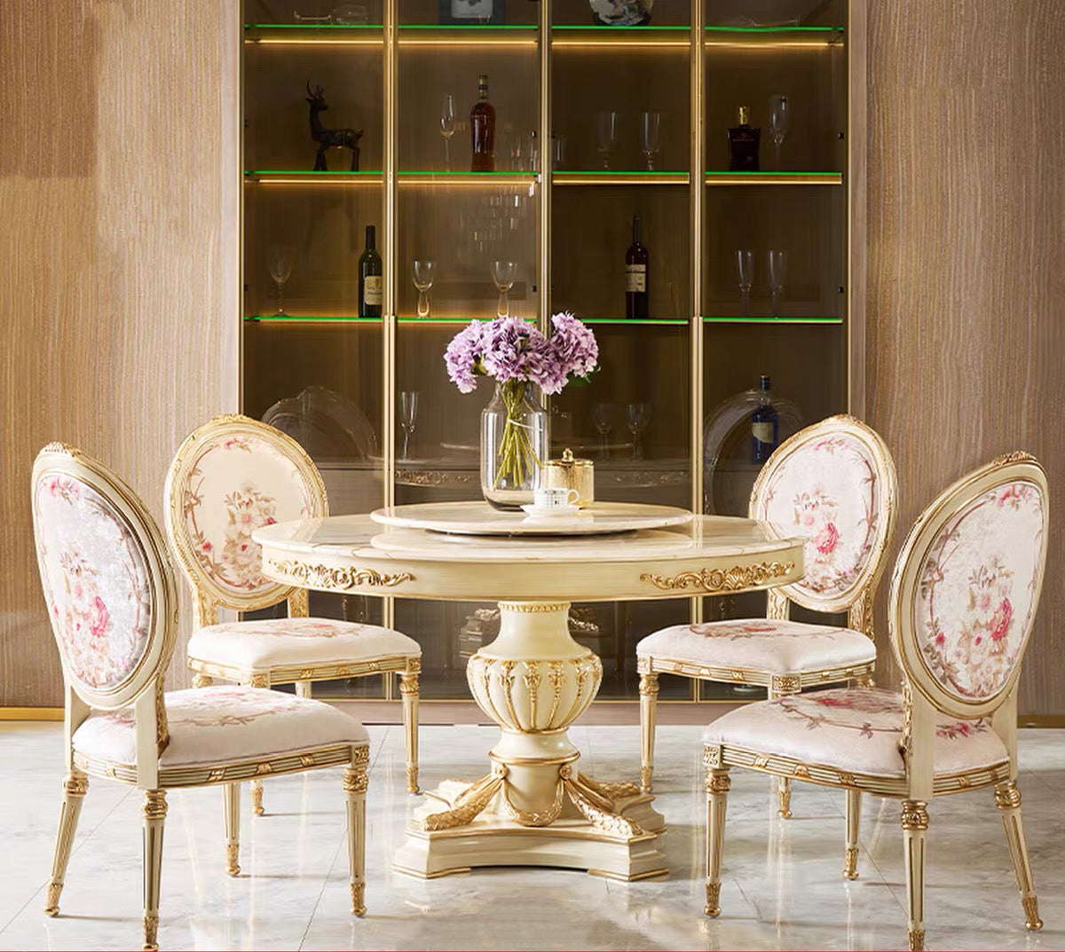 Eden Carved French Dining Table image 0