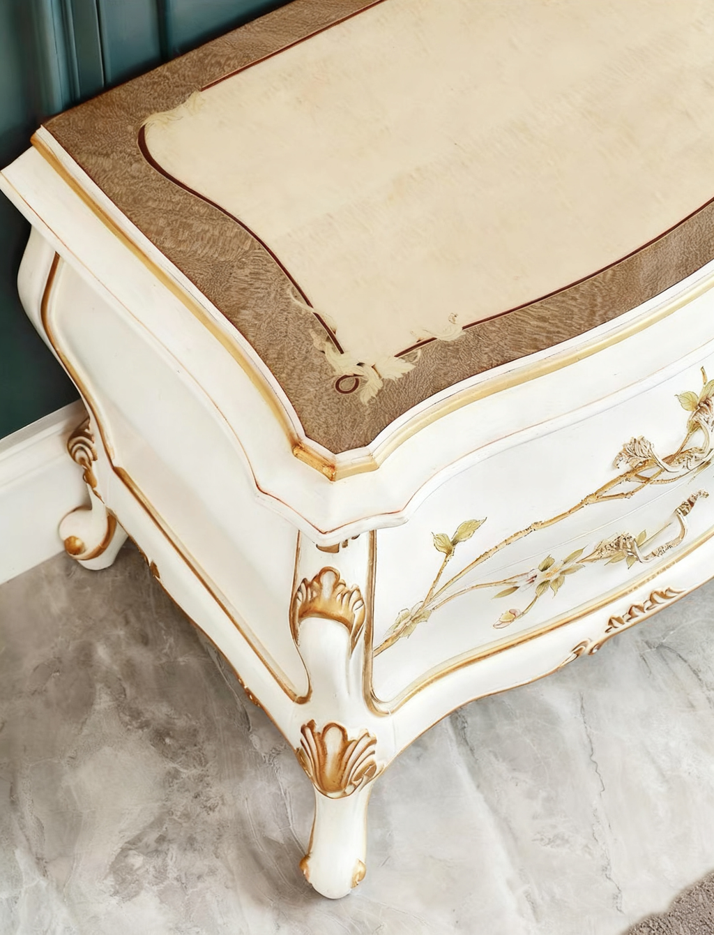 Ivory Luxe French Vintage TV Cabinet image 5