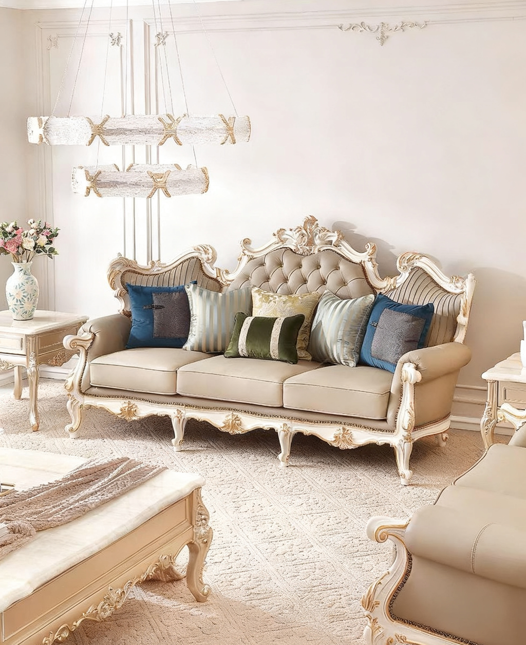 Royal blossom French Vintage Sofa image 10