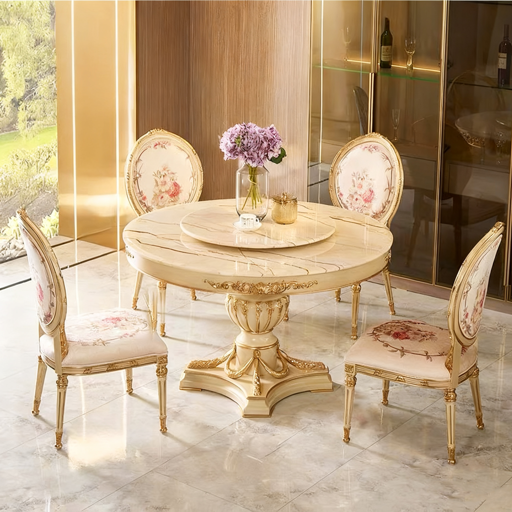 Eden Carved French Dining Table image 8