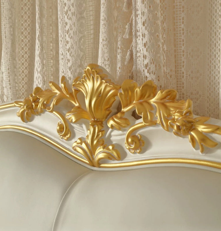 Luna White French Vintage King Bed image 2