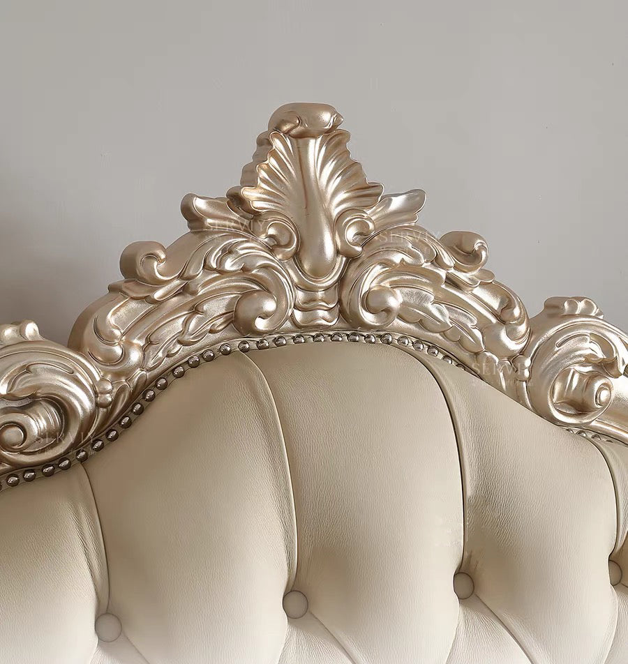 Fleur French Solid Wood Sofa image 2