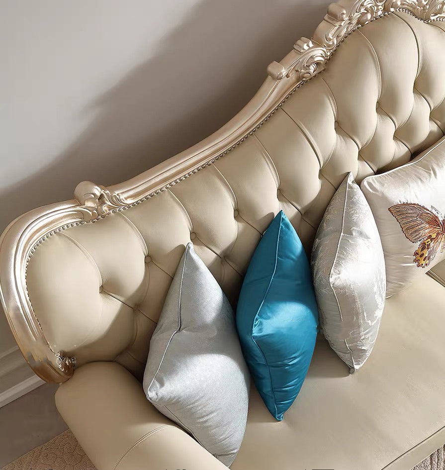 Fleur French Solid Wood Sofa image 3