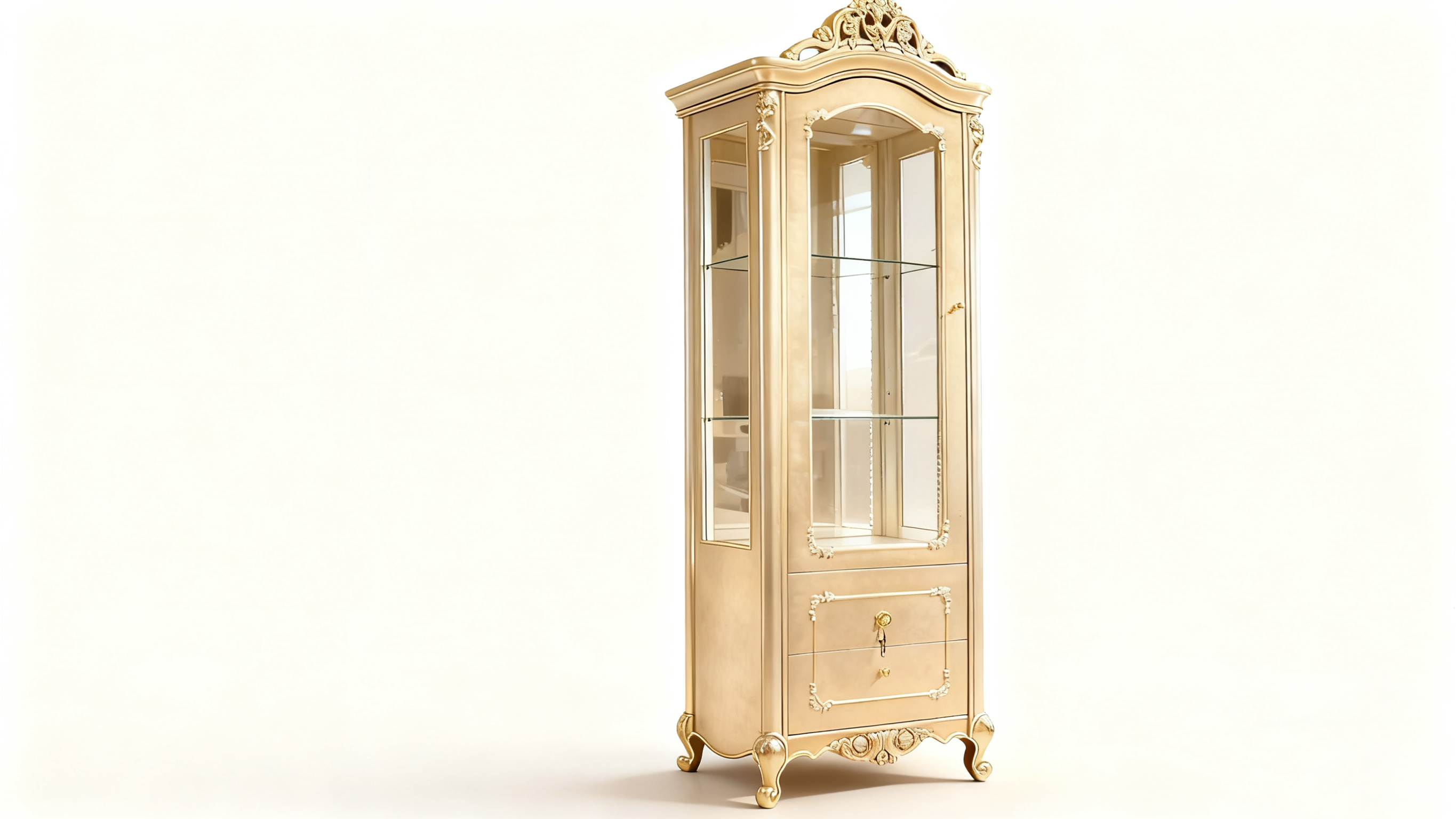 Avielle French Single Door Display Cabinet image 7